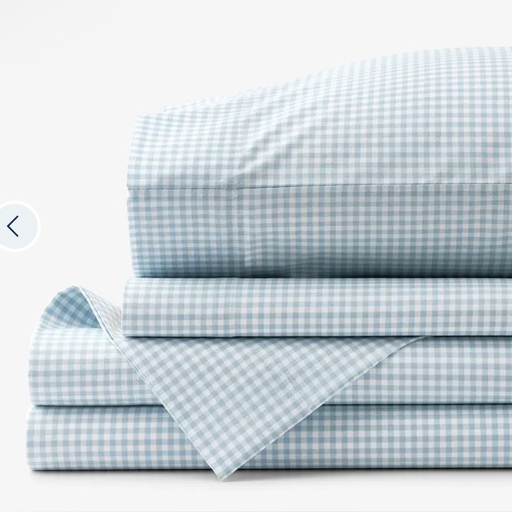 Rare vintage Ralph Lauren Beach House blue gingham sheet set